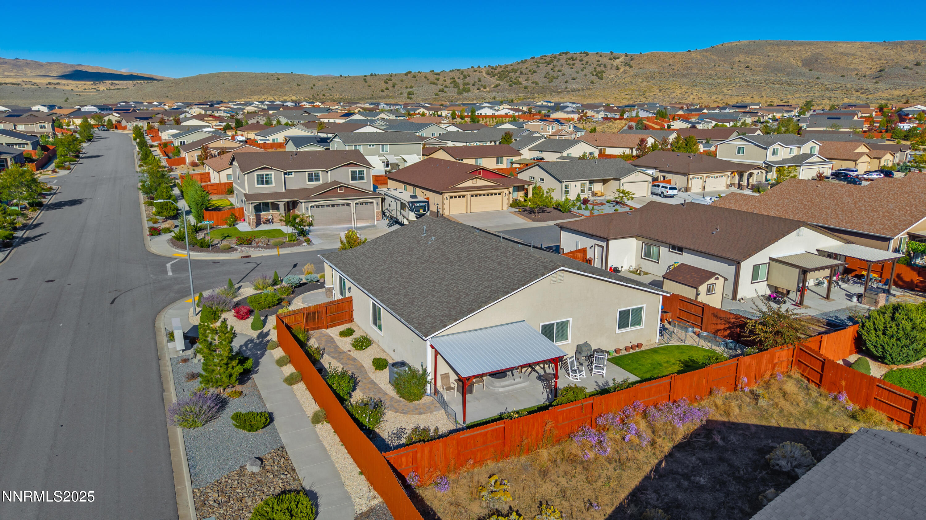 18520 Silverbell Court Reno, NV 89508 - Photo 56 of 60 an aerial view of residential houses with outdoor space and trees