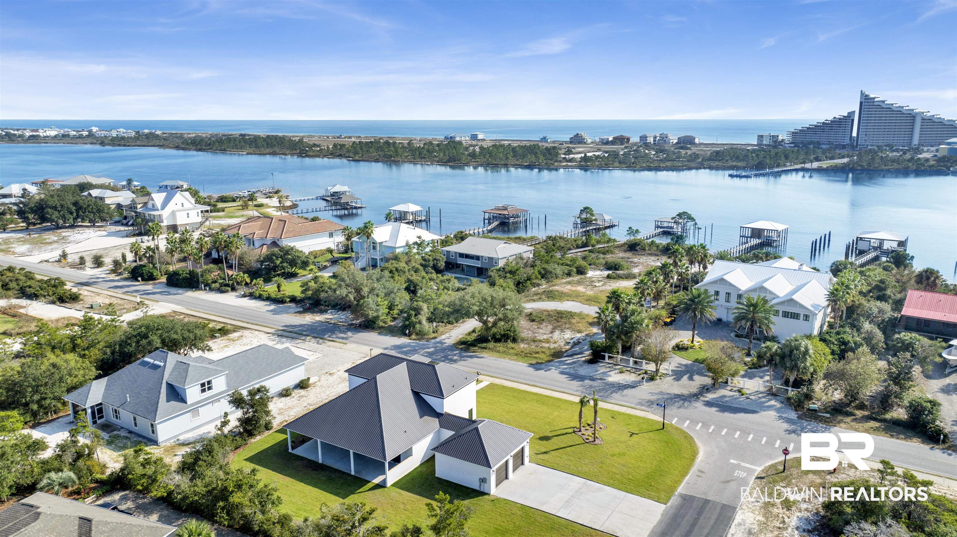 31545 River Road Orange Beach, AL 36561 - Photo 45 of 59 Drone / aerial view with a water view