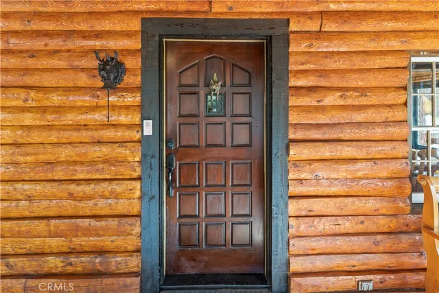 a view of entryway with a front door