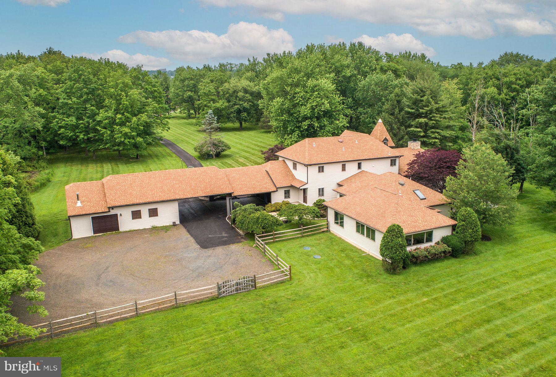 125 Edison Furlong Road Doylestown, PA 18901 - Photo 49 of 51 an aerial view of a house with swimming pool and garden