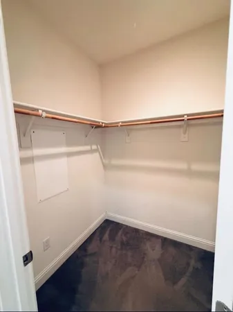an empty walk in closet
