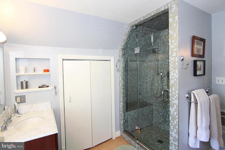 804 Rowen Road Silver Spring, MD 20910 - Photo 13 of 22 a bathroom with a shower and a sink