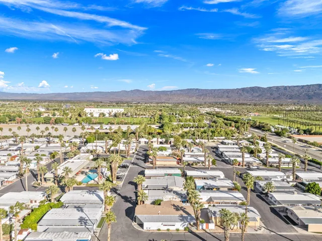 a view of city and mountain