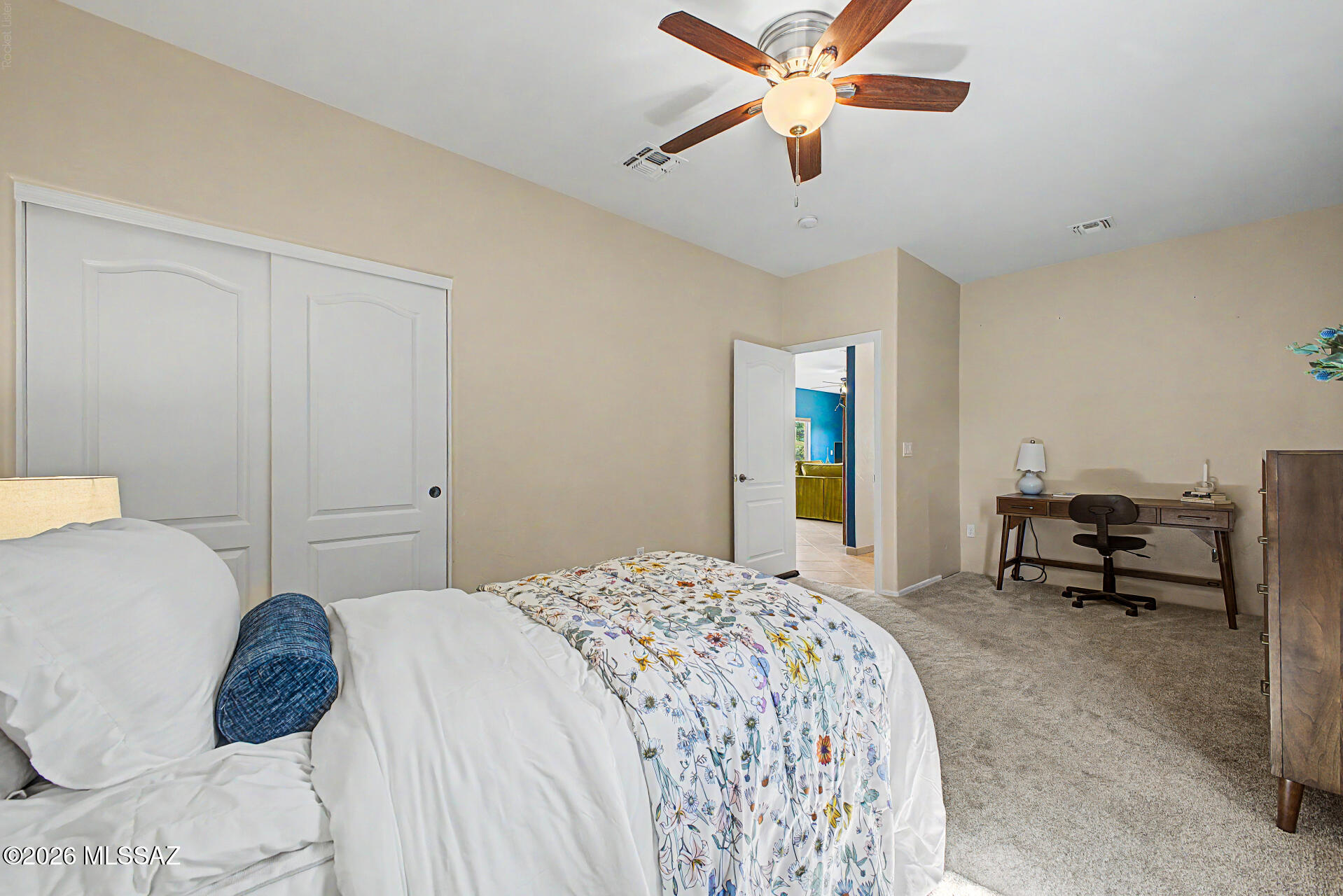 3664 East Northern Dancer Road Tucson, AZ 85739 - Photo 26 of 42 Bedroom #2 with Separate Desk Area