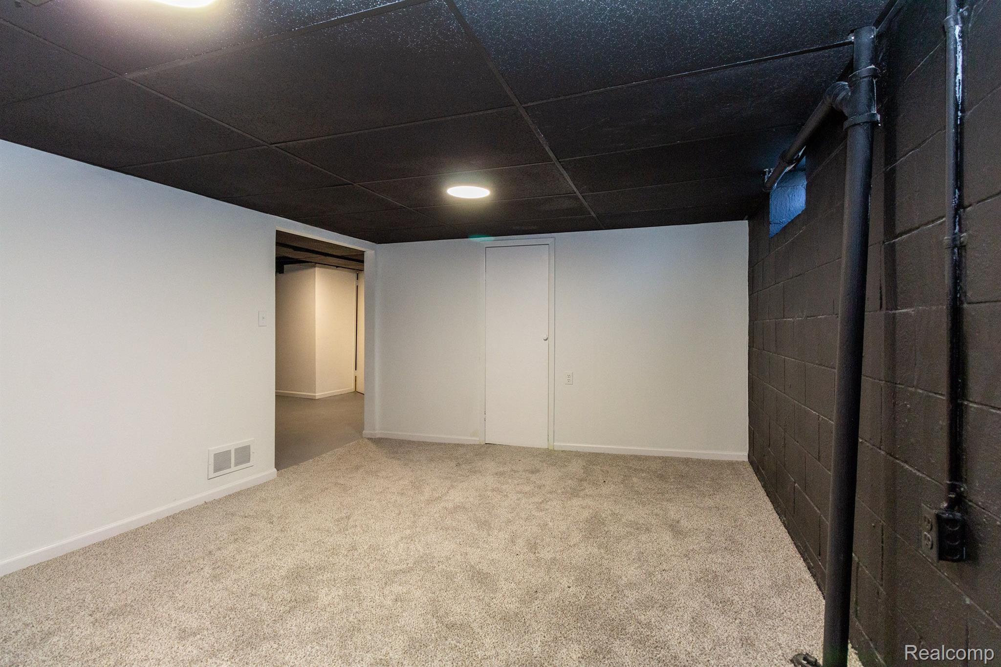 15239 Champaign Road Allen Park, MI 48101 - Photo 29 of 34 NEW PLUSH CARPET + DROP CEILING