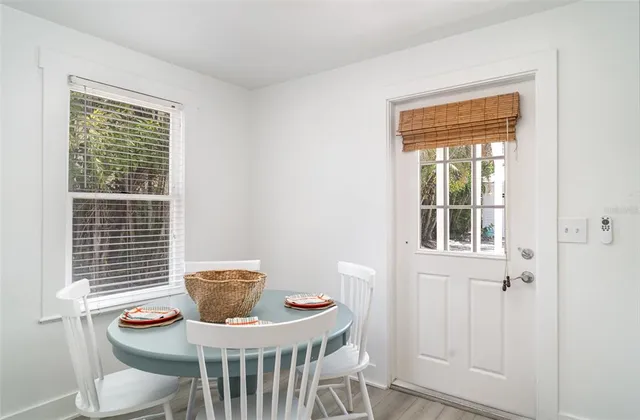 a room with a sink and a window