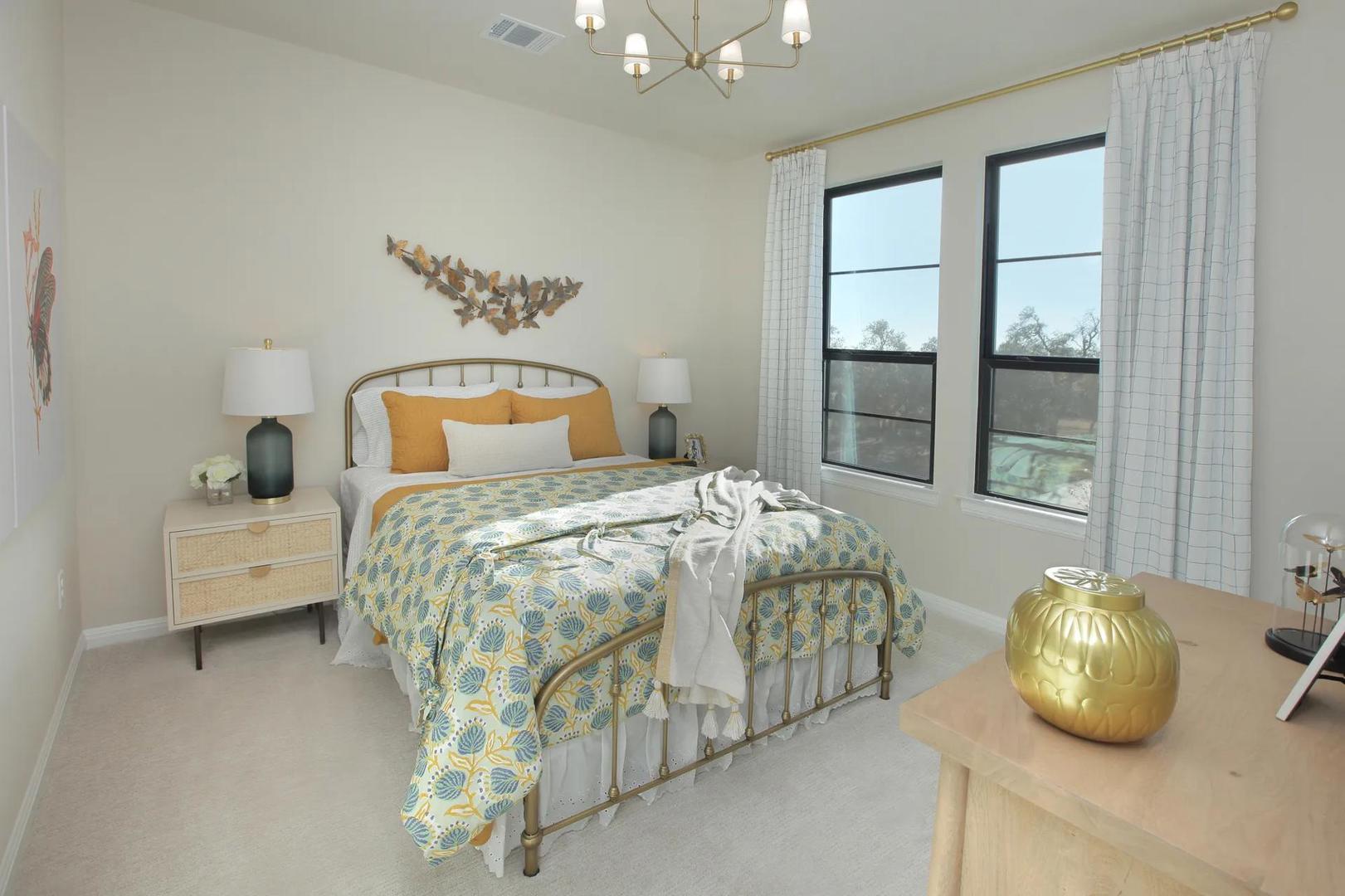 2033 Morning Mist Drive Georgetown, TX 78628 - Photo 32 of 36 a bedroom with a bed and window