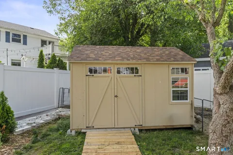 a view of a house with a door