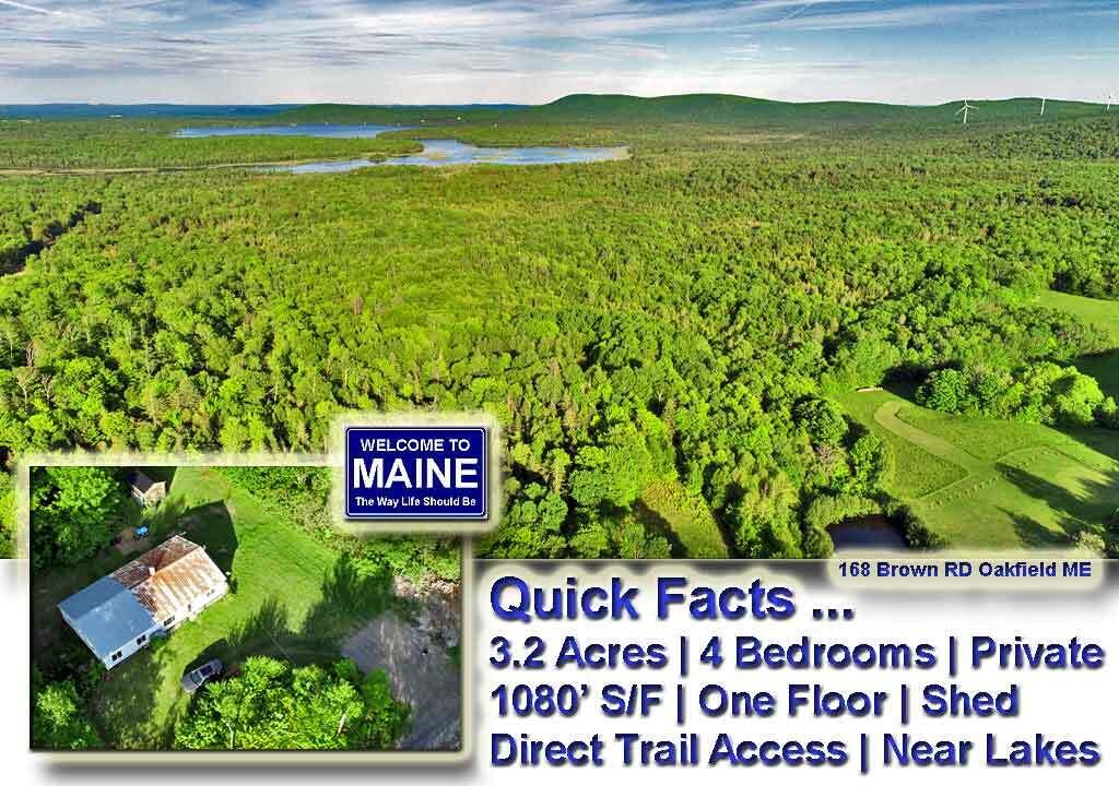 168 Brown Road Oakfield, ME 04763 - Photo 1 of 50 home-with-land-in-maine-aer