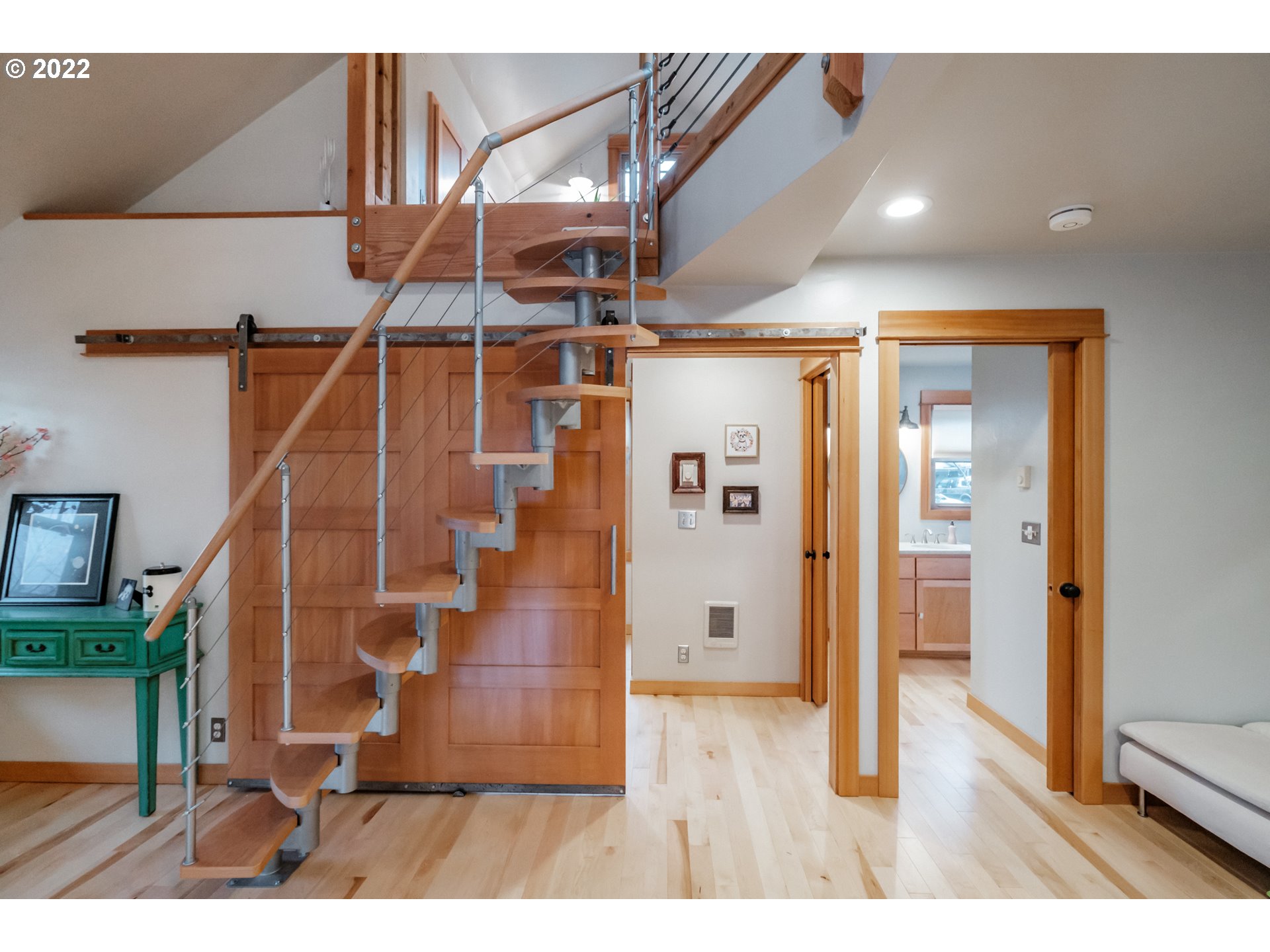 240 West F Street Springfield, OR 97477 - Photo 9 of 32 a view of entryway and hall with wooden floor