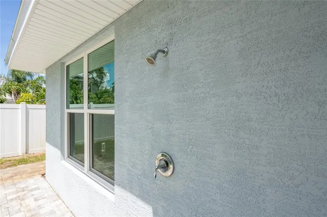 a view of a bathroom with a shower