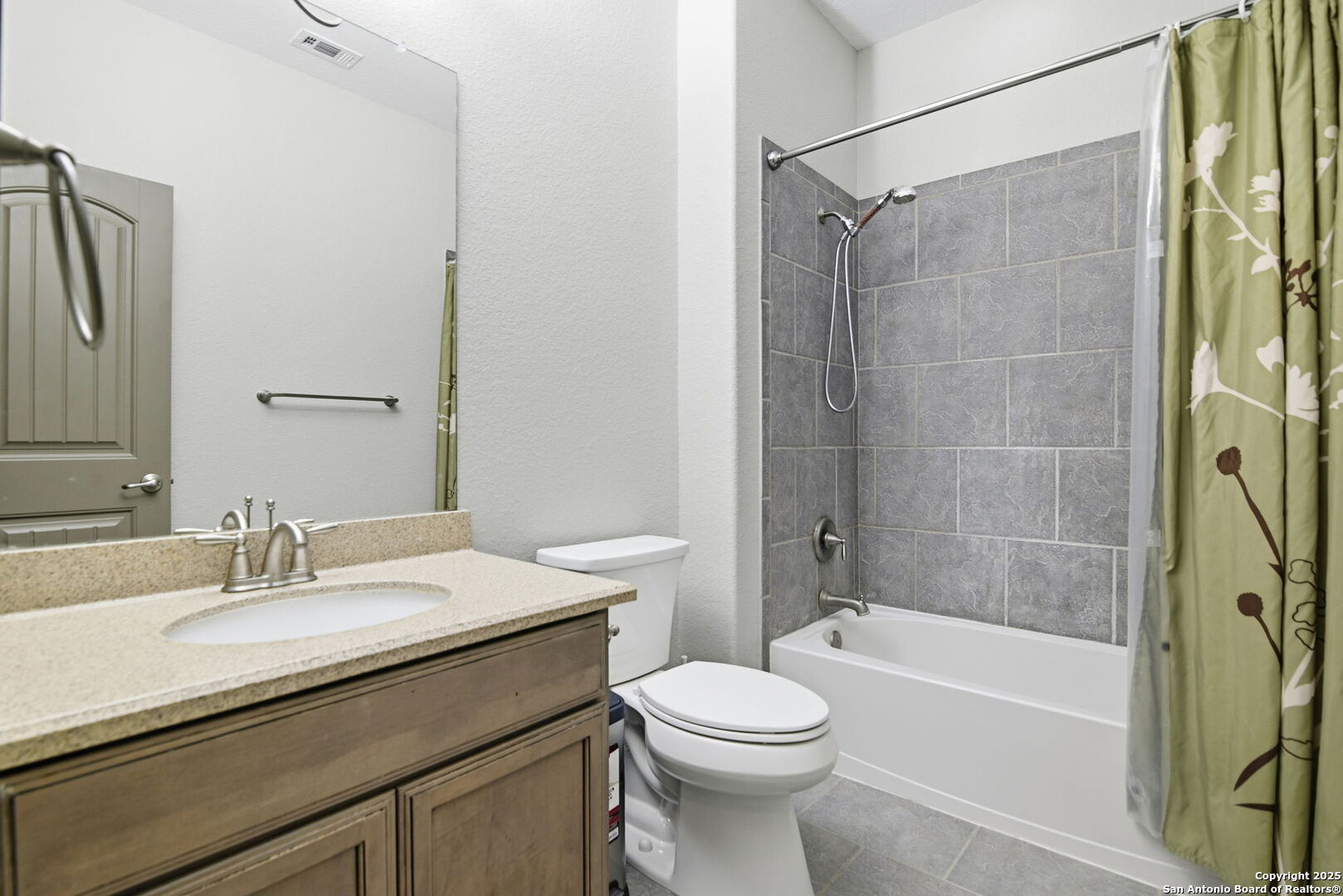 904 Turning Stone Cibolo, TX 78108 - Photo 25 of 35 a bathroom with a sink a toilet and shower
