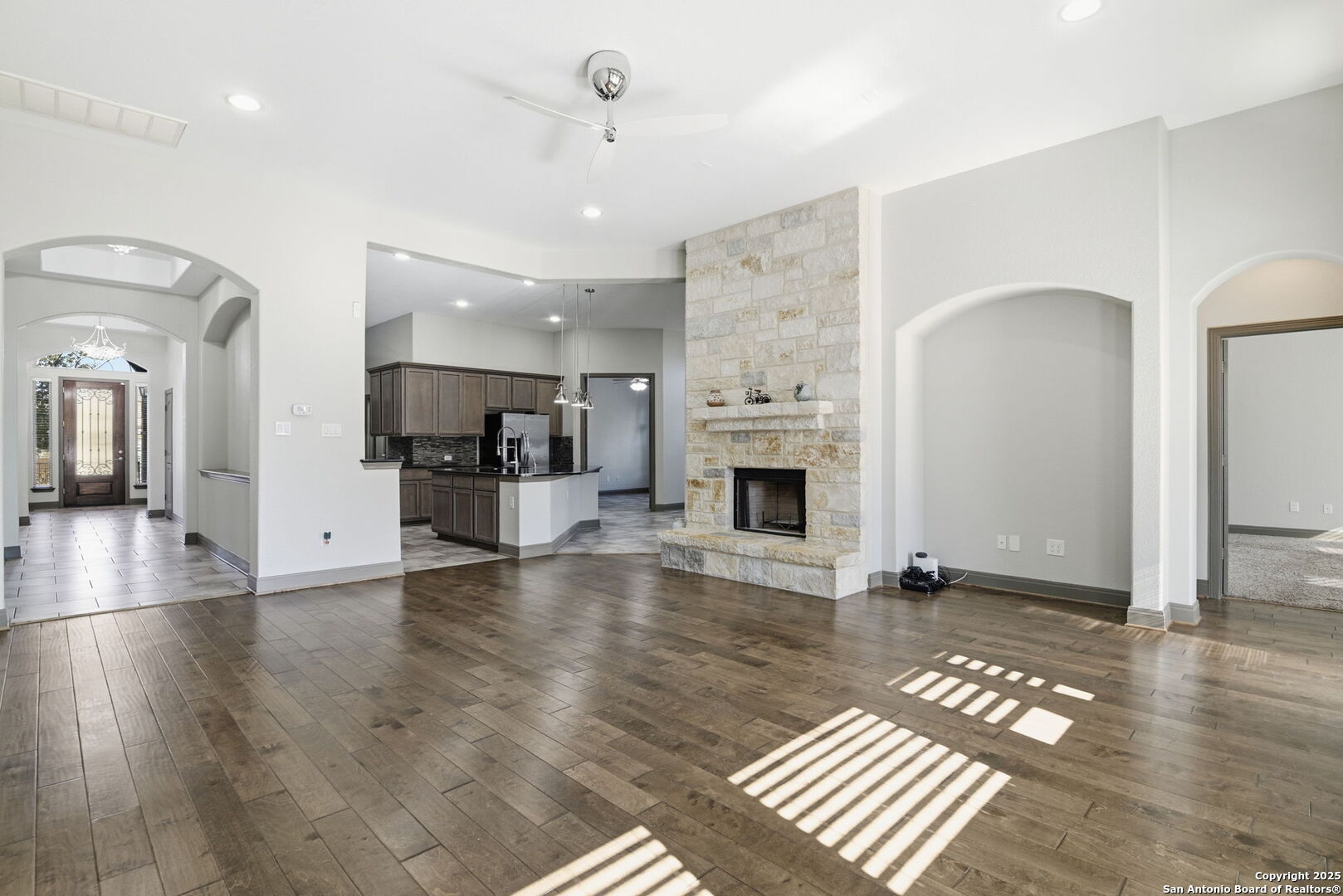 904 Turning Stone Cibolo, TX 78108 - Photo 8 of 35 a view of a kitchen with a sink and a stove top oven