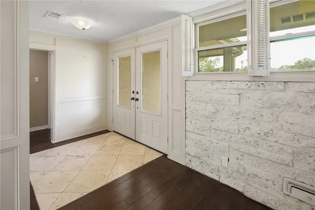 a view of an empty room