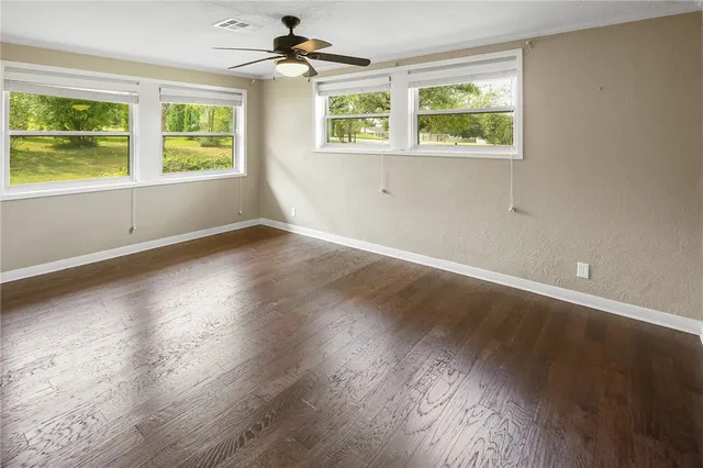 a view of door with wooden door