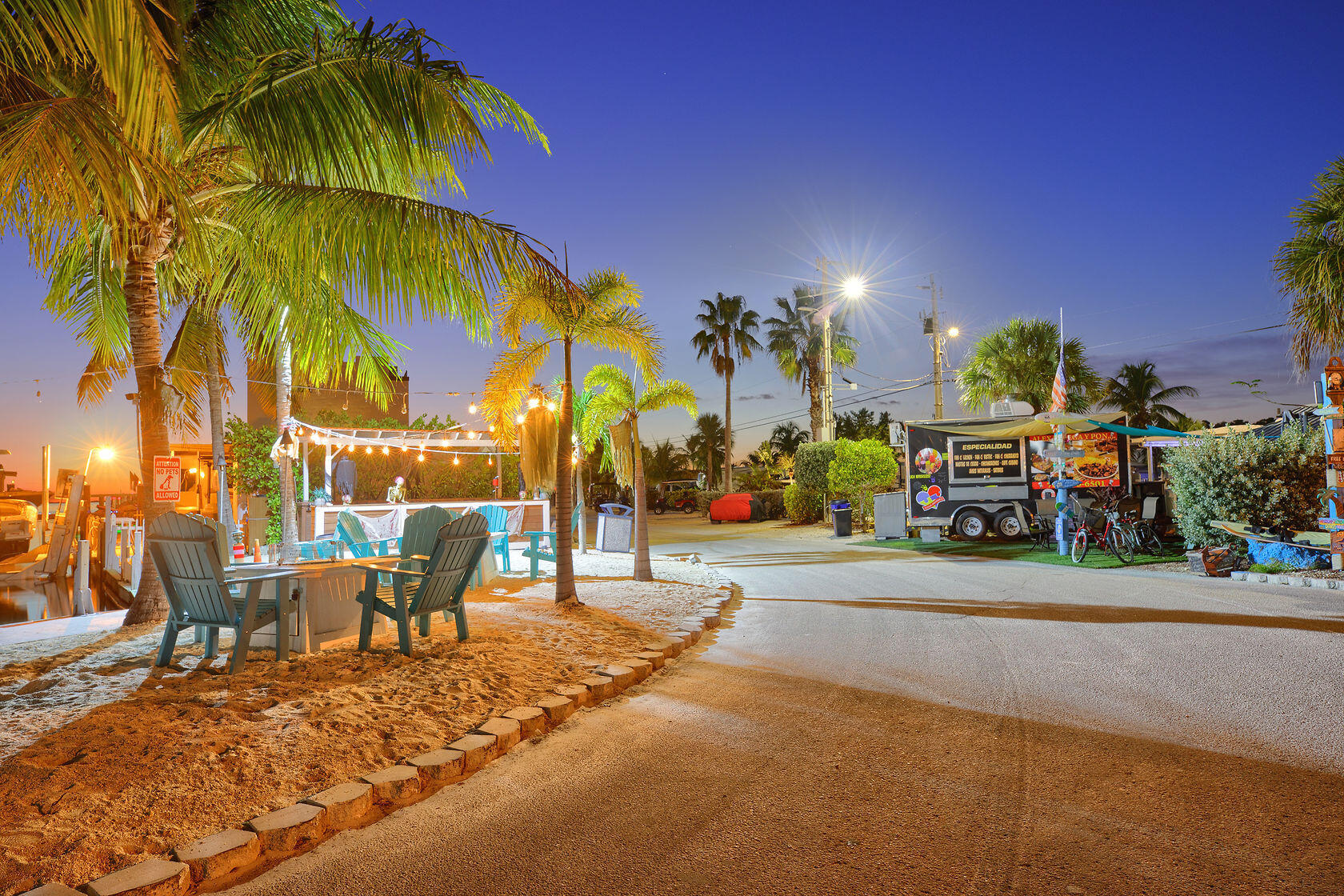 325 Calusa Street, Unit 234 Key Largo, FL 33037 - Photo 43 of 46 a row of palm trees in front of the house