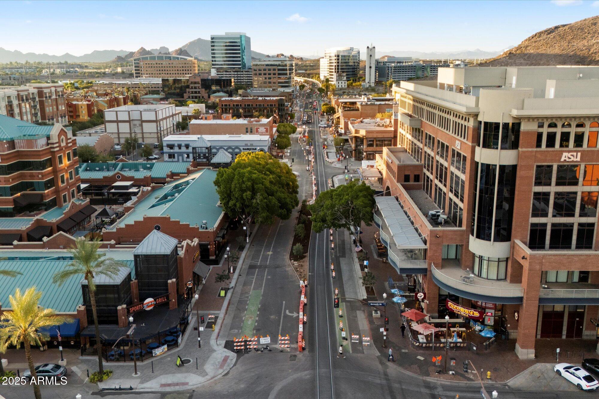 626 South Wilson Street Tempe, AZ 85281 - Photo 15 of 23 a city street filled with lots of tall buildings