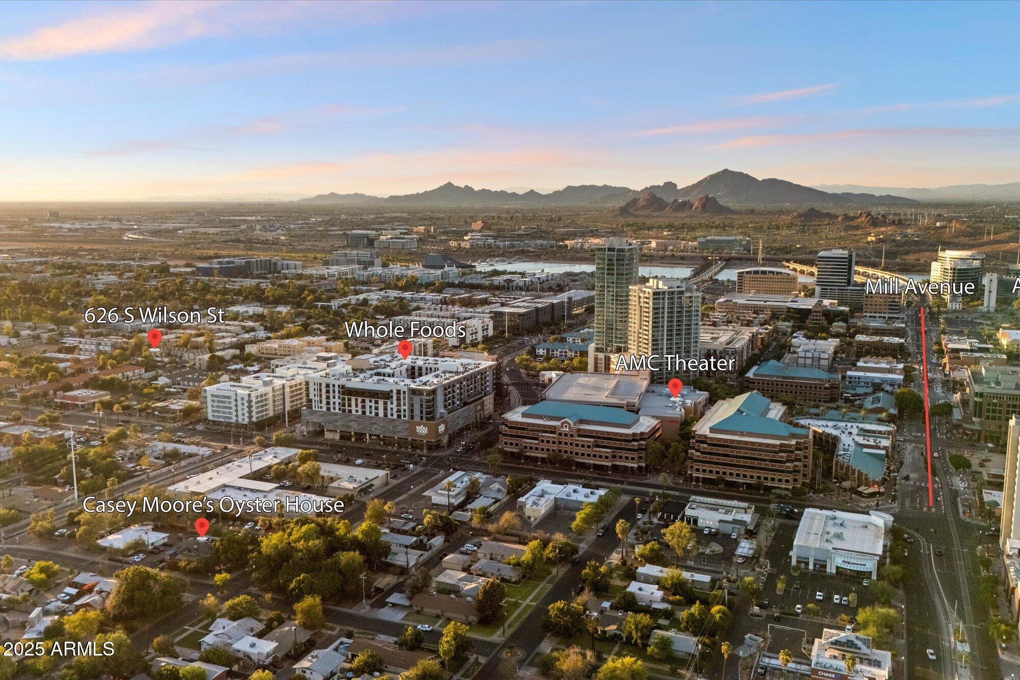 626 South Wilson Street Tempe, AZ 85281 - Photo 2 of 23 an aerial view of multiple house