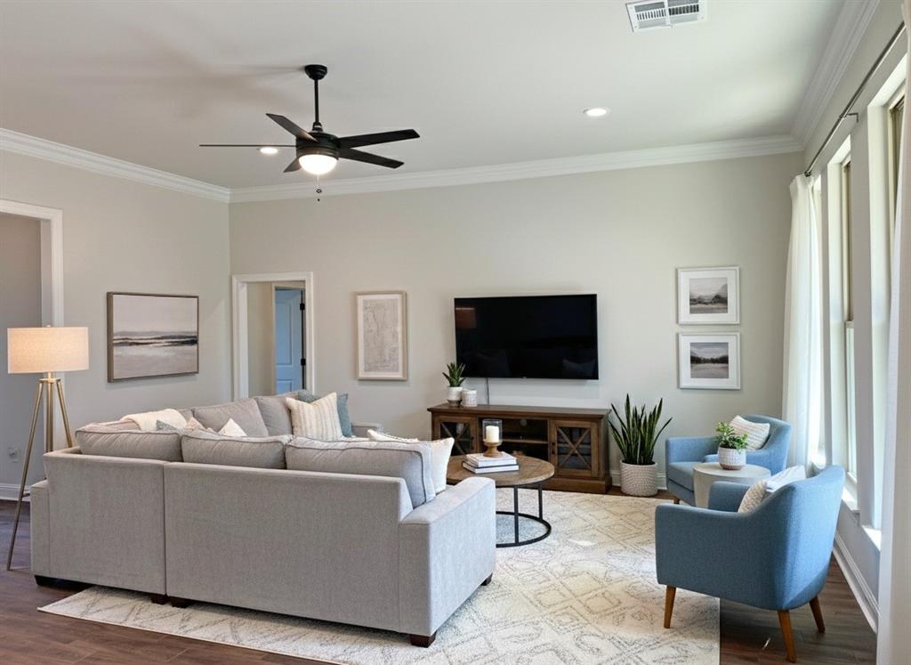 187 Lessie Drive Stonewall, LA 71078 - Photo 16 of 29 a living room with furniture and a flat screen tv