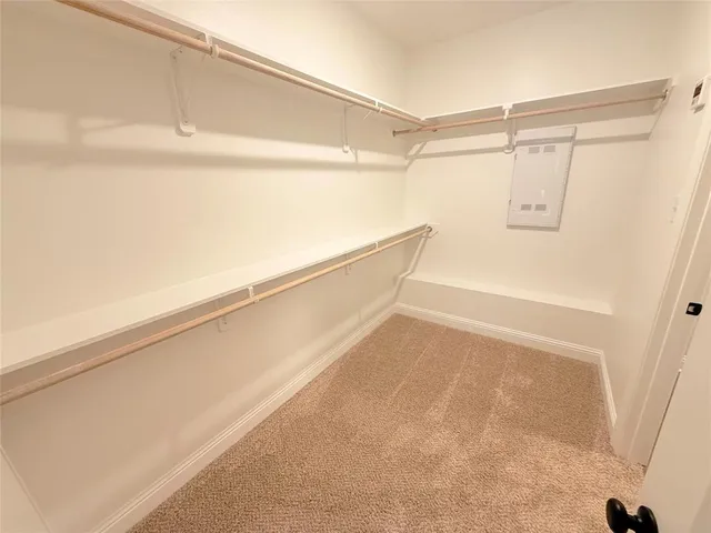 a view of a walk in closet