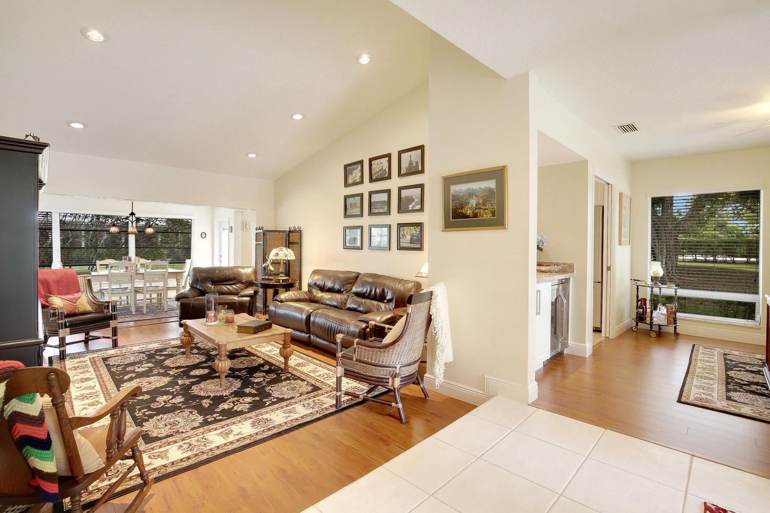 Living Room and Den
