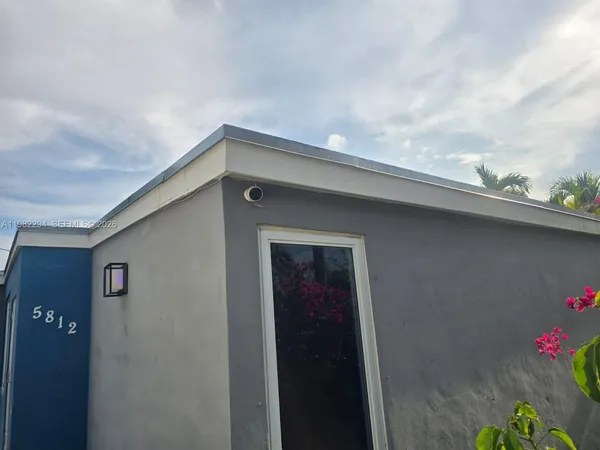 a backyard of a house