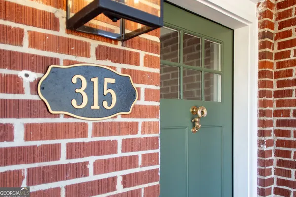 a front view of a building