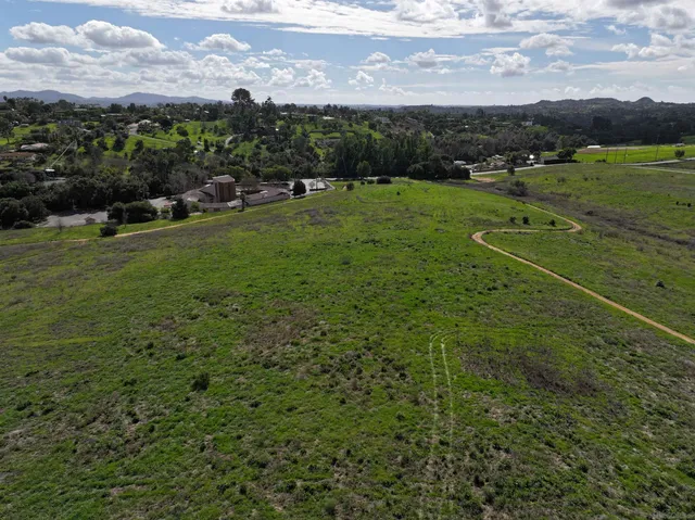 a view of a lush green field