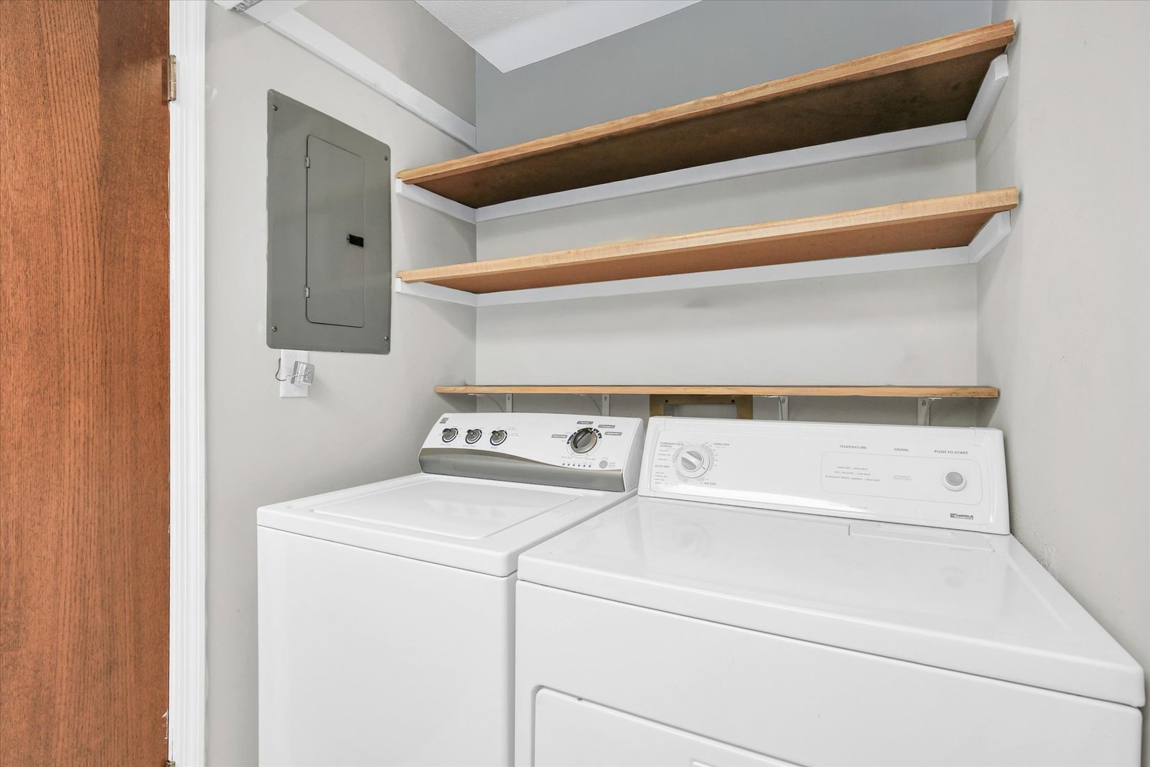 1802 Beck Drive, Unit 7 Urbana, IL 61802 - Photo 19 of 26 a close up view of washer and dryer