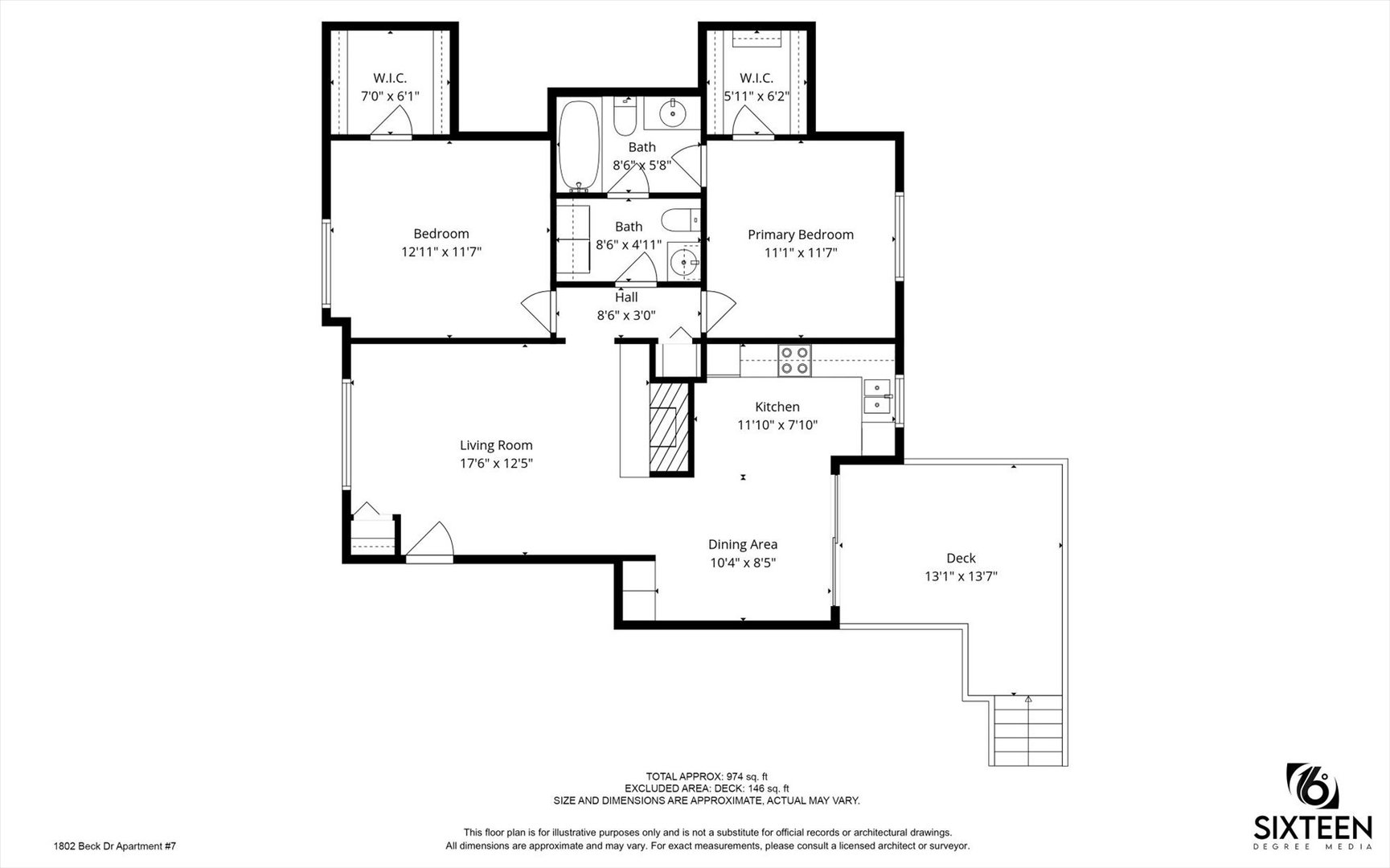1802 Beck Drive, Unit 7 Urbana, IL 61802 - Photo 26 of 26 a picture of a floor plan