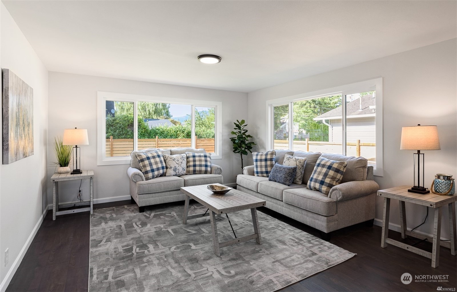 408 Nelson Street Sedro-Woolley, WA 98284 - Photo 9 of 25 a living room with furniture and a large window
