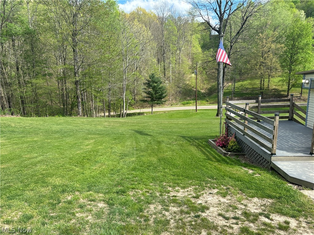 4041 Gray Road Kimbolton, OH 43749 - Photo 17 of 32 View of yard featuring a deck