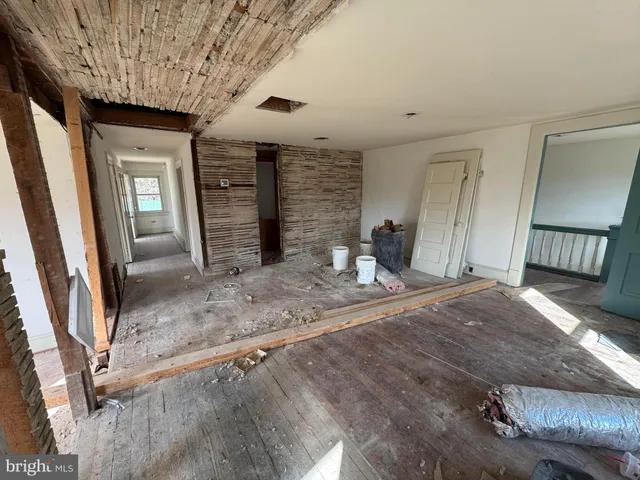 a brick house with a yard