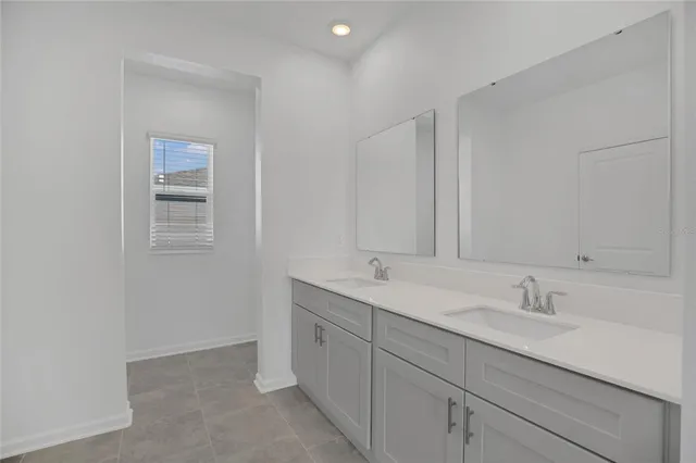 a view of an outdoor space and swimming pool