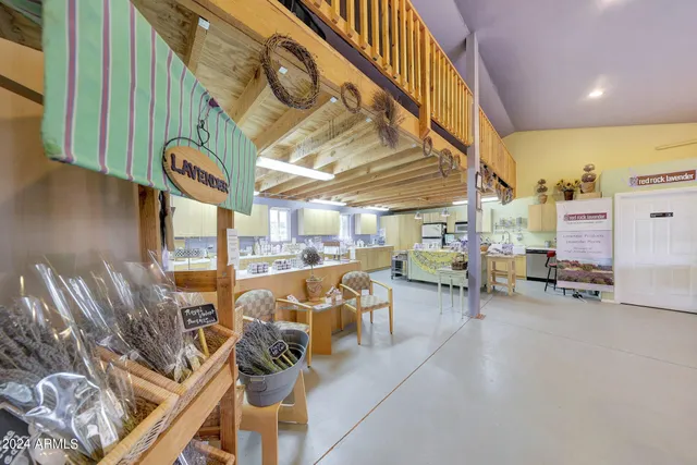 a view of a patio with chairs and floor to ceiling window
