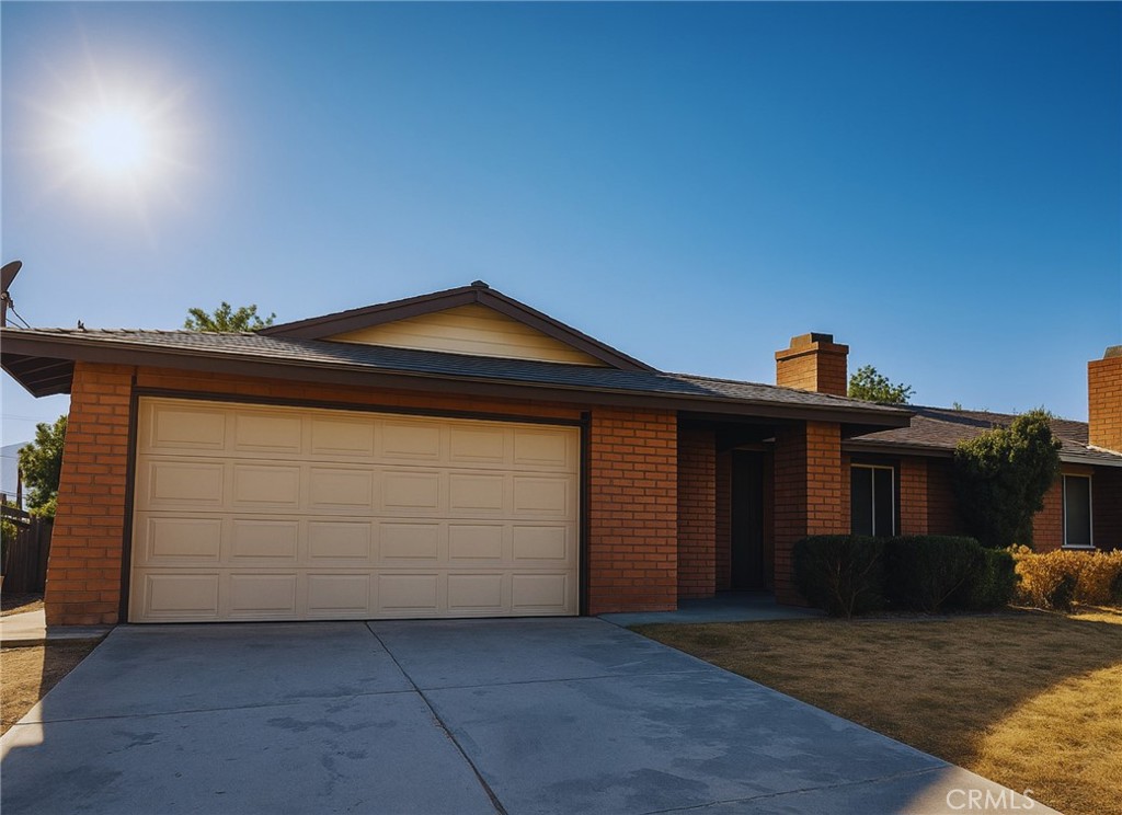 a front view of a house with a space