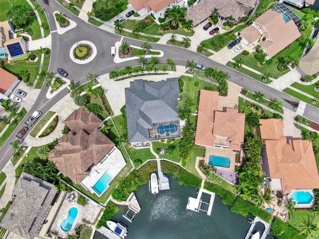 914 Capriccio Lane Apollo Beach, FL 33572 - Photo 70 of 75 an aerial view of residential house with yard