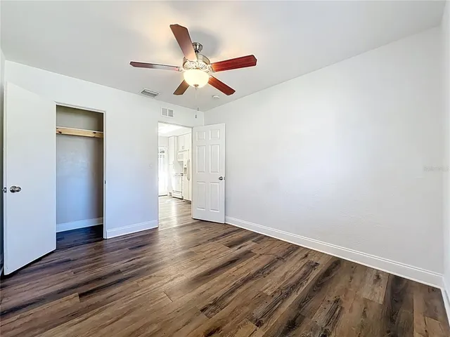 wooden floor in an empty room