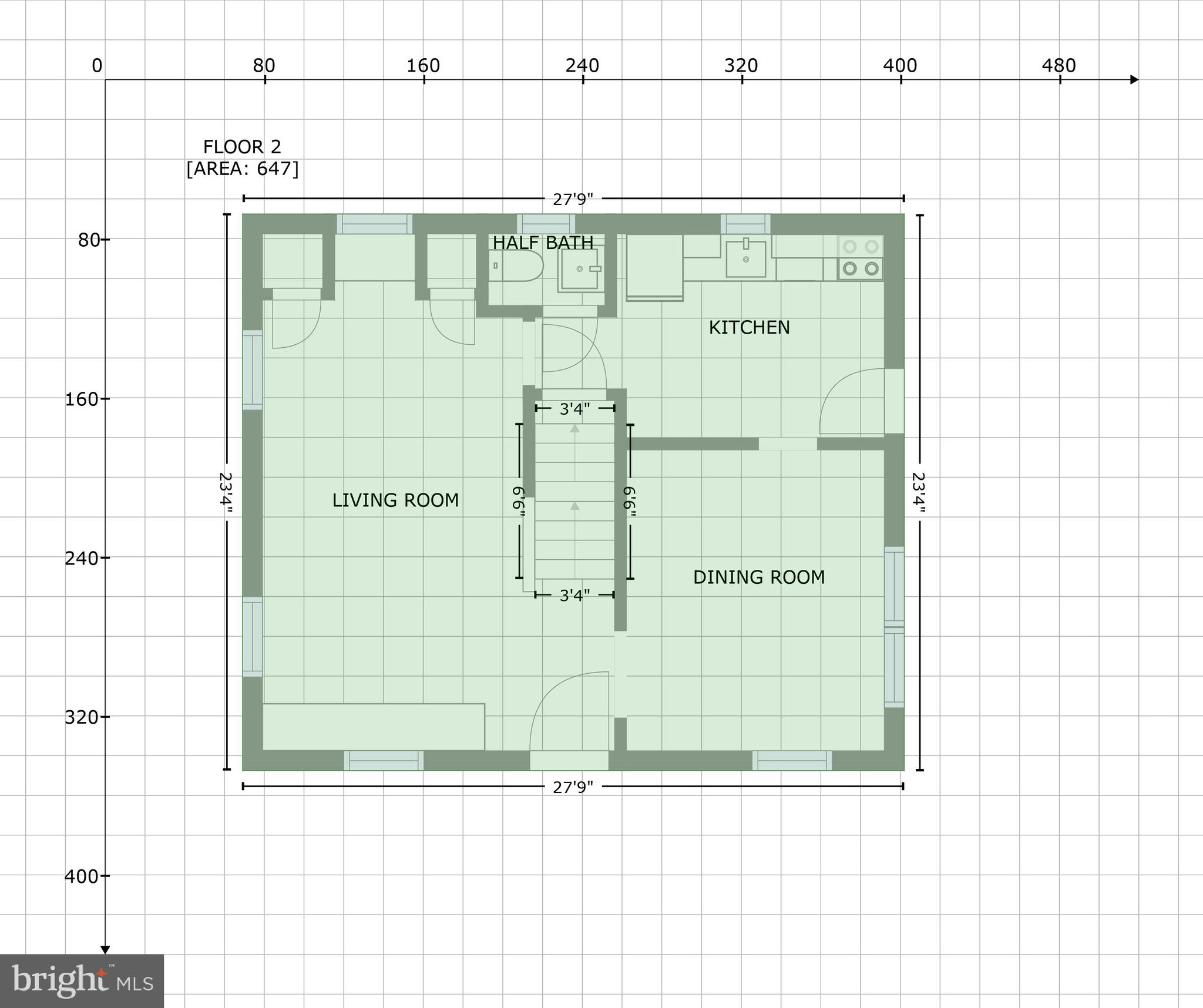 6950 Deerfield Road Pikesville, MD 21208 - Photo 49 of 50 GLA Floor Plan