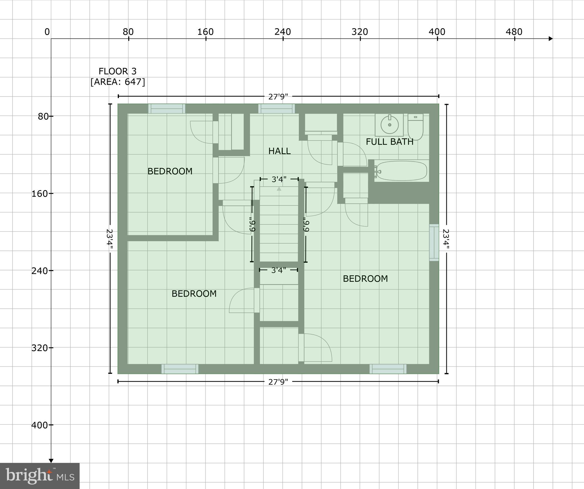 6950 Deerfield Road Pikesville, MD 21208 - Photo 50 of 50 GLA Floor Plan
