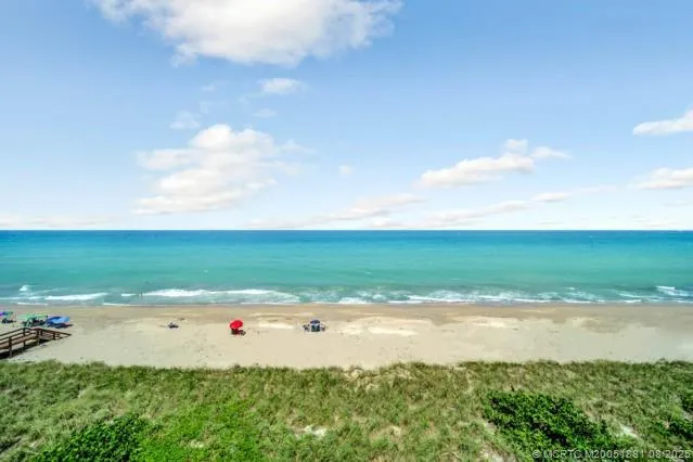 a view of beach and ocean