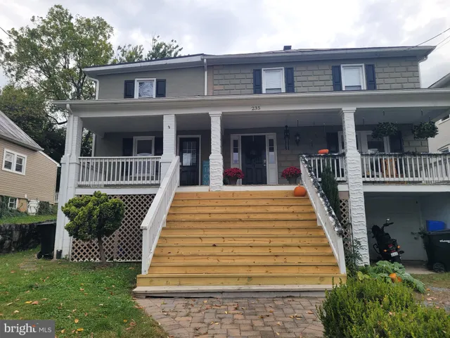 a front view of a house