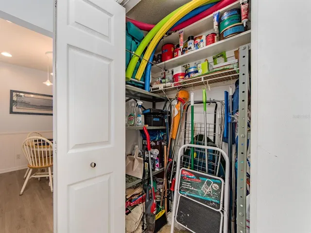 a view of storage and utility room