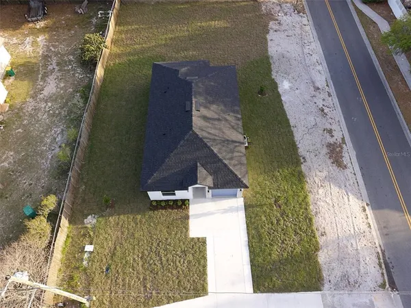 a bird view of a house
