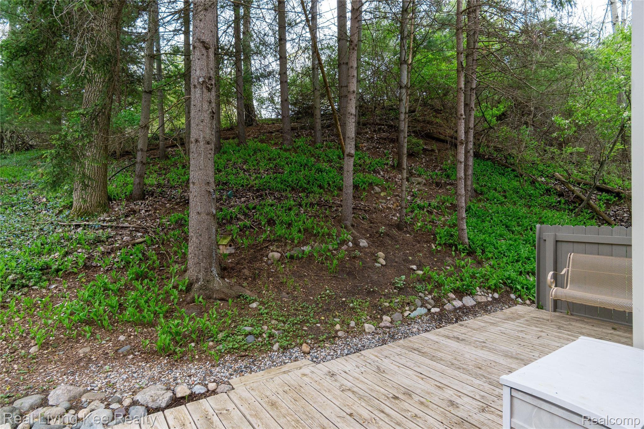 1590 Ravine Lane, Unit 171 Rochester, MI 48306 - Photo 22 of 22 A hillside of lily of the valley offers a picturesque view from the deck.