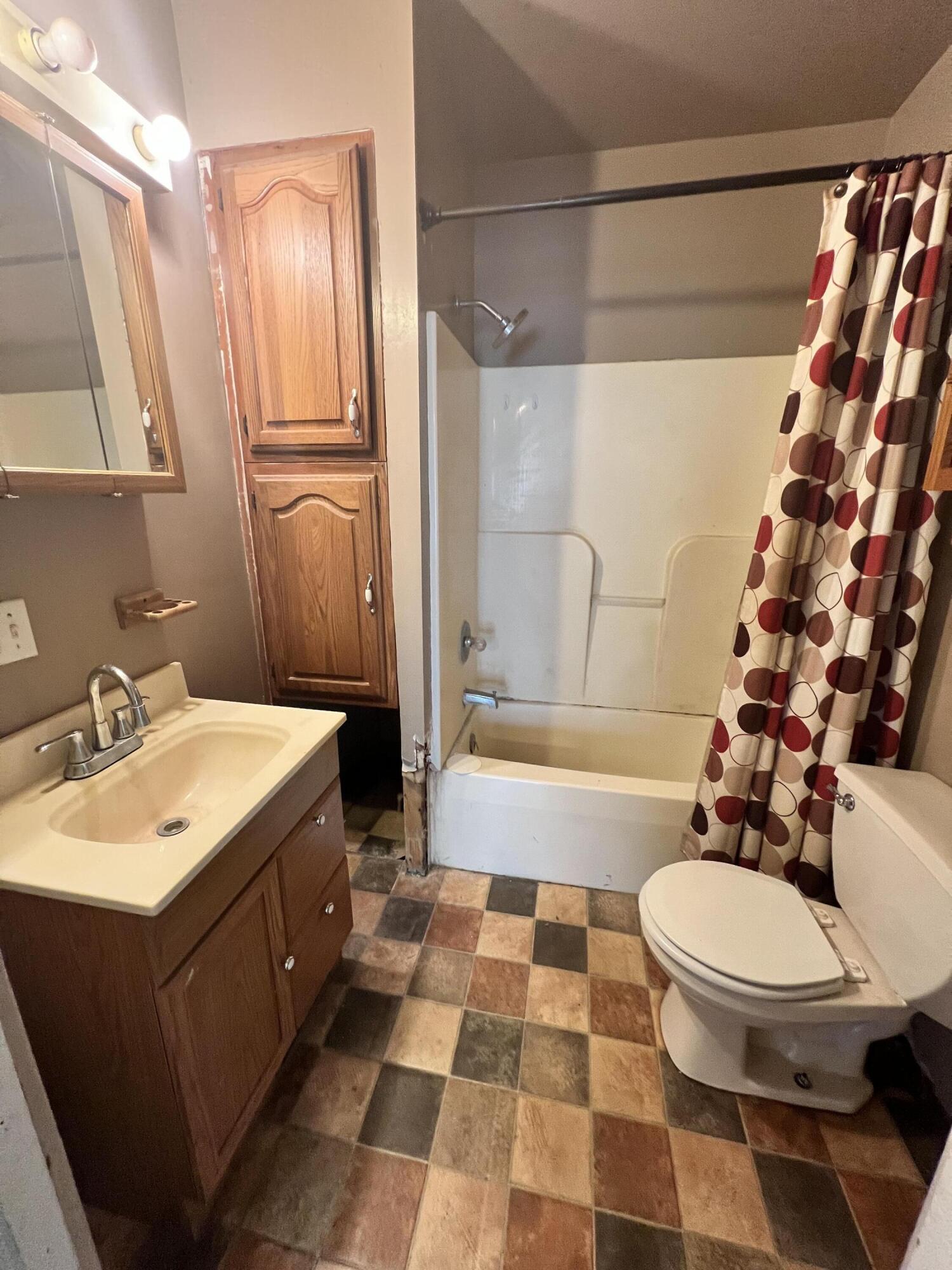 702 East Elm Street Rensselaer, IN 47978 - Photo 16 of 22 a bathroom with a sink toilet and shower
