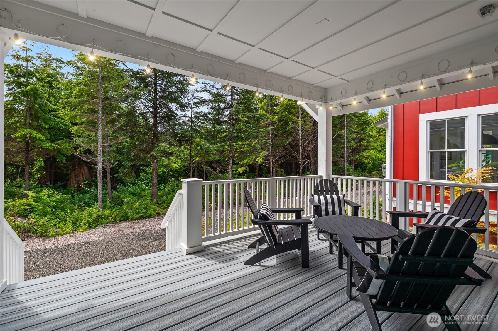 37 Elk Creek Road Raymond, WA 98577 - Photo 20 of 26 a view of a chair and table in the balcony