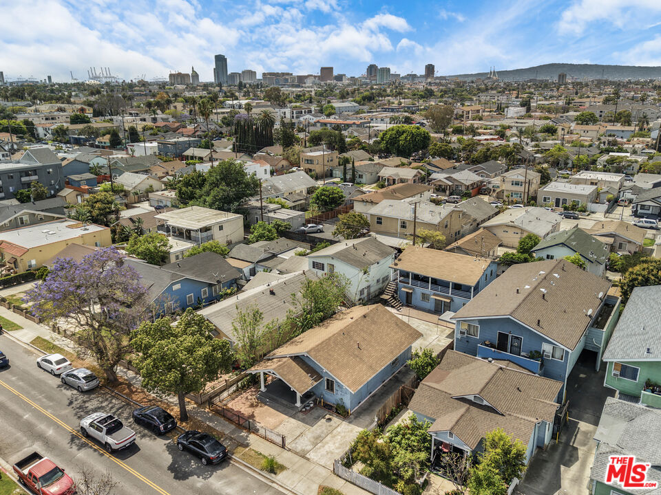 1081 Cherry Avenue Long Beach, CA 90813 - Photo 8 of 9 an aerial view of a city with lots of residential buildings