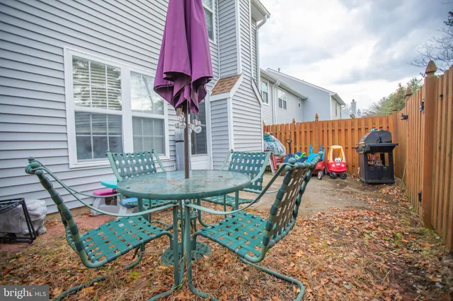 a view of outdoor space with seating