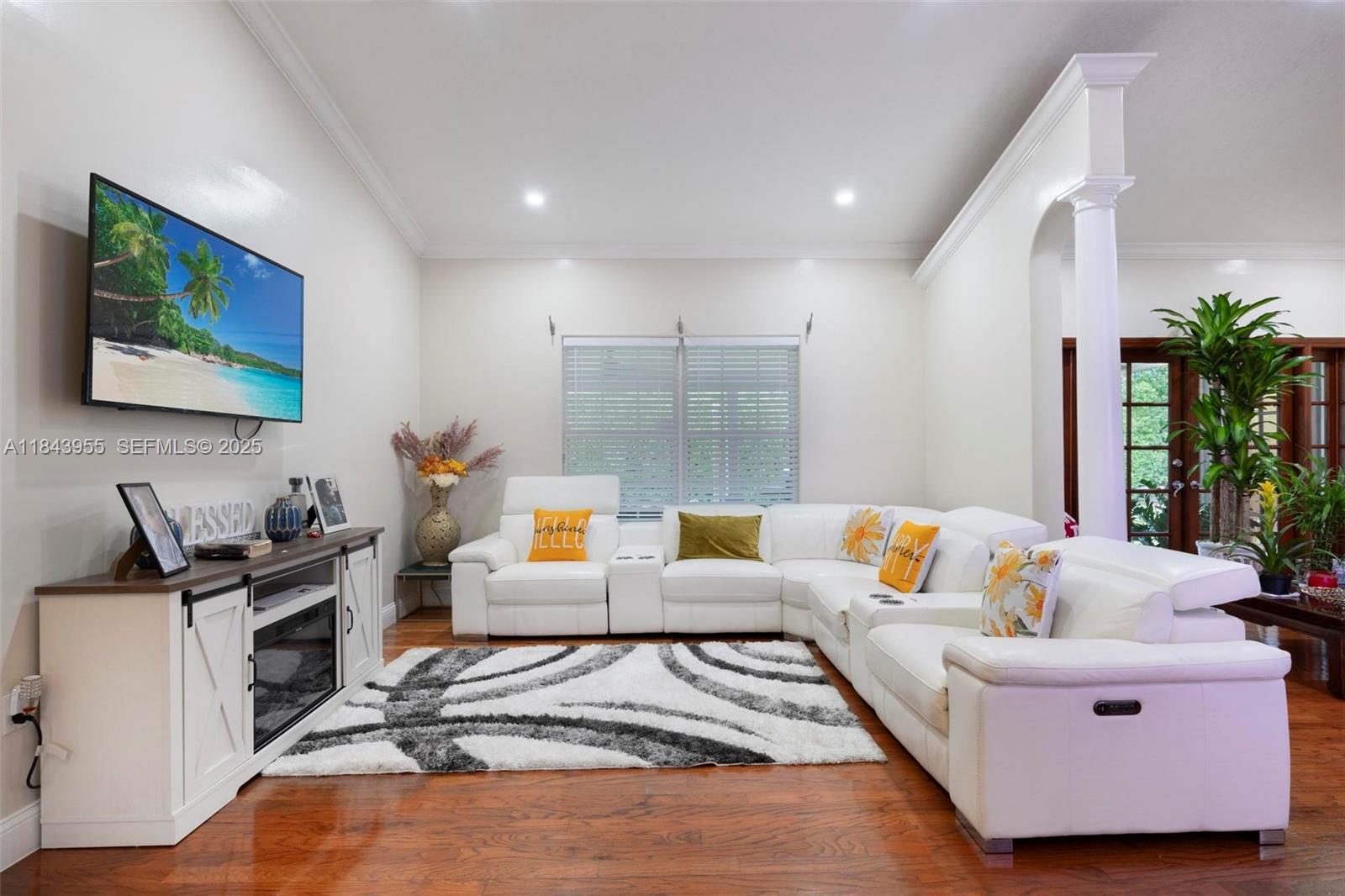 28401 Southwest 158th Court Homestead, FL 33033 - Photo 3 of 47 a living room with furniture and a potted plant